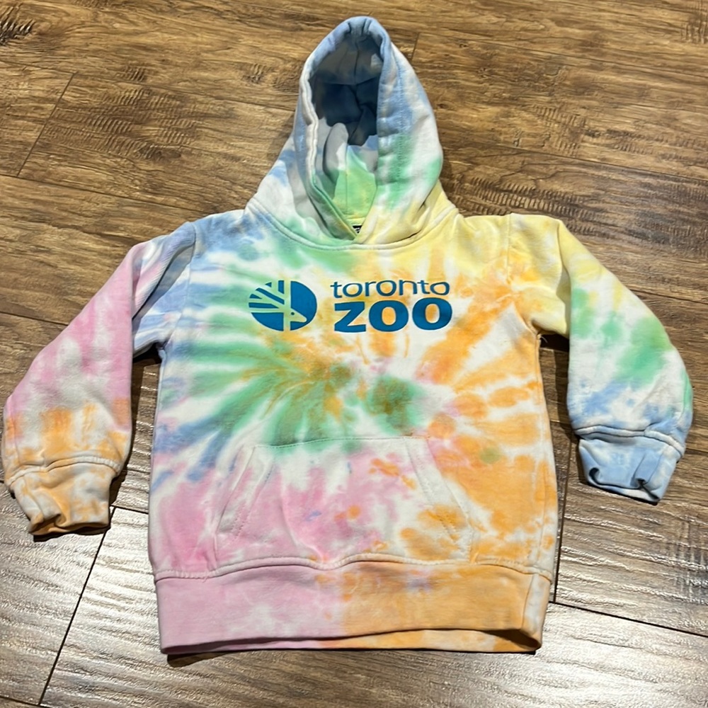 Toronto Zoo Tie Dye hoodie sweater